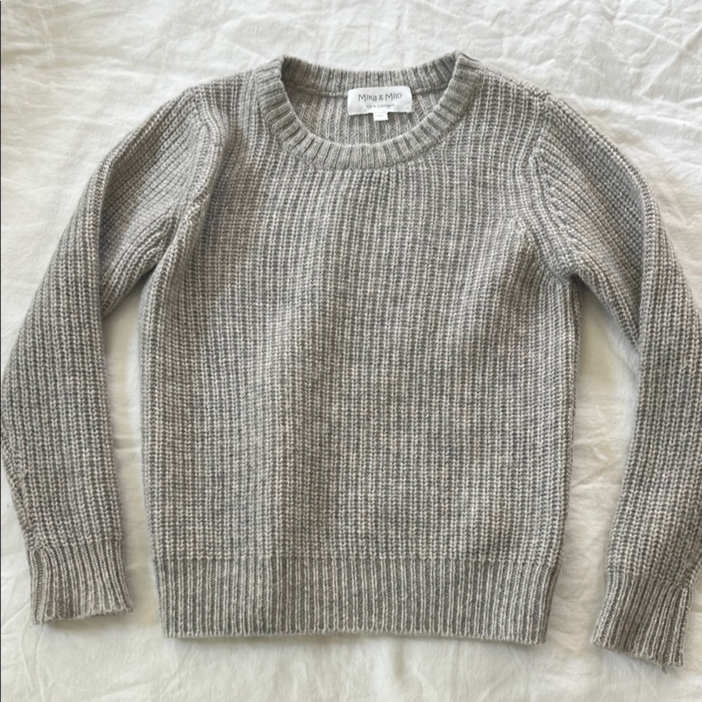 Mika & Milo gray unisex jumper 100% cashmere